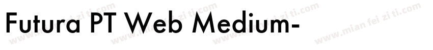 Futura PT Web Medium字体转换